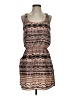 Guess 100% Polyester Graphic Brown Casual Dress Size S - photo 1