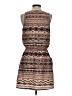 Guess 100% Polyester Graphic Brown Casual Dress Size S - photo 2
