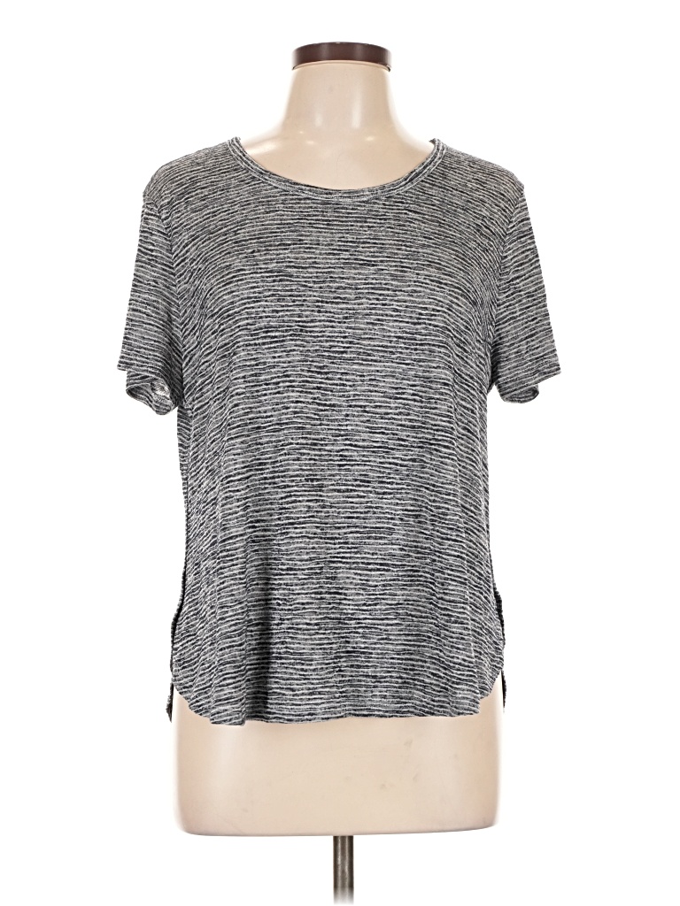 Pre-owned Athleta Short Sleeve T-shirt In Gray