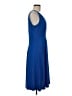 Ann Taylor Solid Blue Casual Dress Size M - photo 4