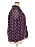 Ann Taylor 100% Polyester Hearts Purple Long Sleeve Blouse Size XXL - photo 4