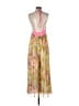 Free People 100% Viscose Green Jumpsuit Size L - photo 2