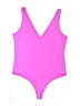 Unbranded Solid Pink One Piece Swimsuit Size XL - photo 2