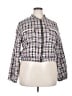 Fashion Nova Checkered-gingham White Jacket Size 1X - photo 1
