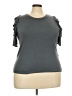 Blu Pepper Gray Short Sleeve Top Size 3X - photo 1