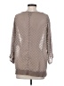 Bobeau 100% Polyester Silver 3/4 Sleeve Blouse Size S - photo 2