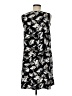 Apt. 9 Print Black Casual Dress Size M - photo 2