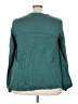 Jodifl 100% Rayon Teal Long Sleeve Blouse Size 3X - photo 2
