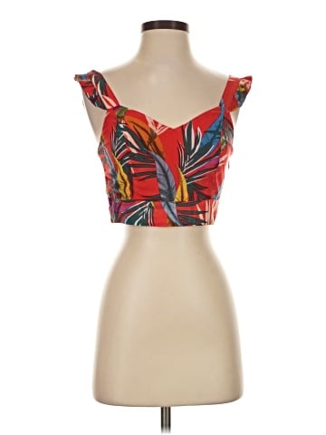 Red Carter Short Sleeve Blouse (view 1)