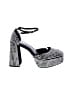 Larroudé 100% Leather Houndstooth Black Heels Size 10 - photo 1