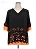 BLOOMCHIC 100% Polyester Orange Short Sleeve Blouse Size 14 - 16 - photo 1