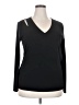 INC International Concepts Black Long Sleeve Top Size XXL - photo 1