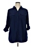D&Co. 100% Polyester Blue 3/4 Sleeve Blouse Size XL - photo 1