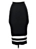Zara Stripes Black Casual Skirt Size S - photo 1