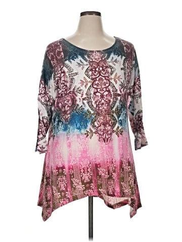 Attitudes by Renee 3/4 Sleeve T-Shirt (view 1)