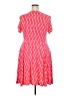 Torrid Stripes Red Casual Dress Size 2X Plus (2) - photo 2