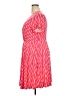 Torrid Stripes Red Casual Dress Size 2X Plus (2) - photo 5