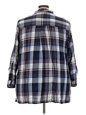 Lane Bryant 3/4 Sleeve Button-Down Shirt (view 2)