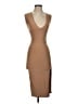 Missguided Solid Tan Cocktail Dress Size 4 - photo 1