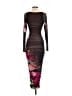 AFRM Graphic Brown Cocktail Dress Size XS - photo 2