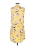 dalia 100% Polyester Print Yellow Casual Dress Size 6 - photo 2