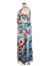 Robbie Bee 100% Polyester Floral Blue Casual Dress Size 18 - photo 5