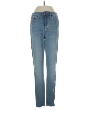 Madewell 10" High-Rise Skinny Jeans in Ainsworth Wash: Raw-Hem Edition (view 1)
