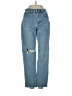Unbranded Hearts Blue Jeans Size XS - photo 1