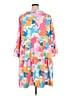 Michelle McDowell 100% Polyester Print Pink Casual Dress Size XXL - photo 2