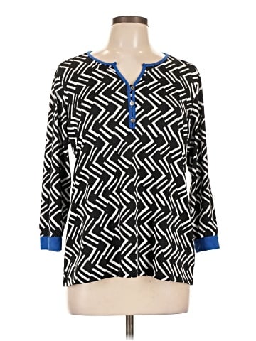 Notations Long Sleeve Blouse (view 1)
