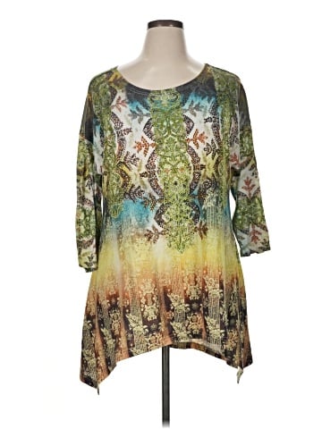 Attitudes by Renee 3/4 Sleeve T-Shirt (view 1)