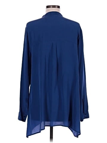 Eileen Fisher Long Sleeve Silk Top (view 2)