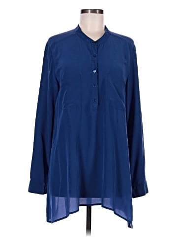 Eileen Fisher Long Sleeve Silk Top (view 1)