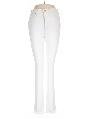 Madewell 10" High-Rise Skinny Jeans in Pure White (view 1)