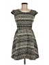 Mossimo Supply Co. Chevron-herringbone Black Casual Dress Size M - photo 1