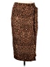 Everly Animal Print Brown Casual Skirt Size M - photo 1