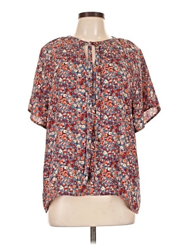 Peace & Pearls Short Sleeve Blouse (view 1)