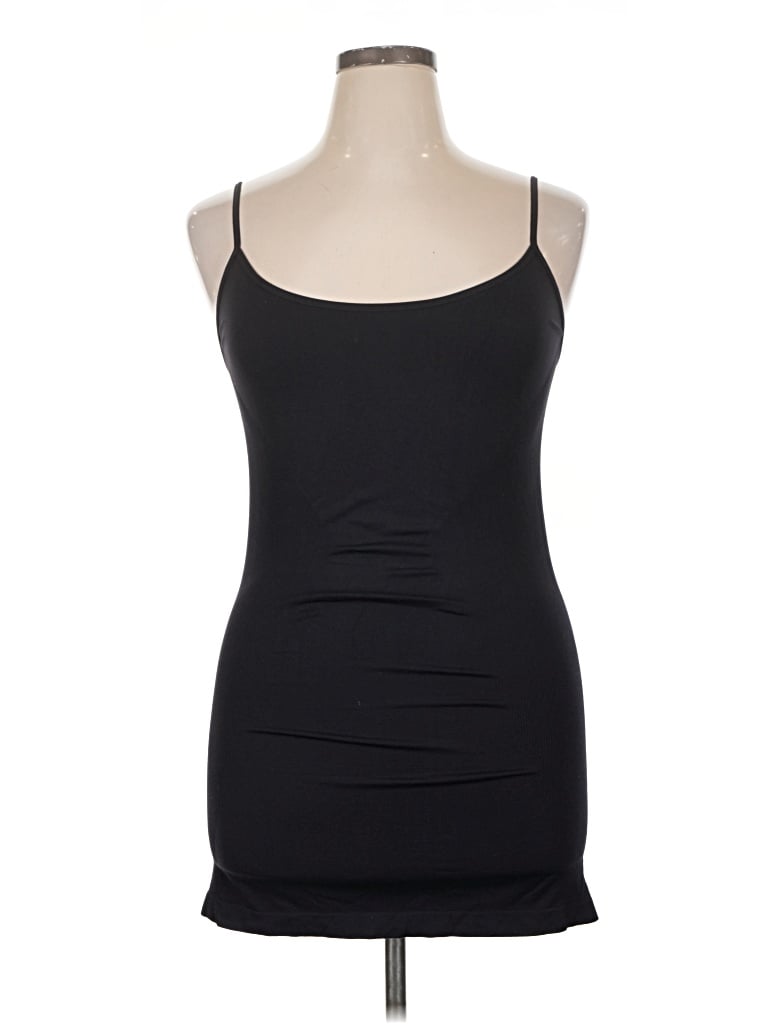 Pre-owned Bisou Bisou Tank Top Black Strapless Neckline Tops