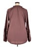 Torrid Burgundy Long Sleeve Blouse Size 2X Plus (2) - photo 2
