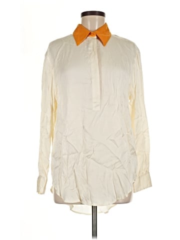 Equipment Long Sleeve Silk Top (view 1)