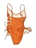 Missguided Solid Orange One Piece Swimsuit Size S - photo 2