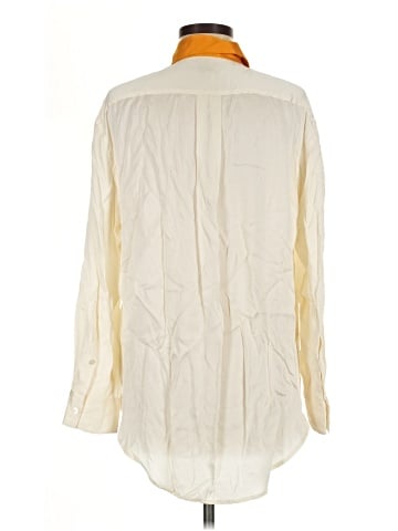 Equipment Long Sleeve Silk Top (view 2)