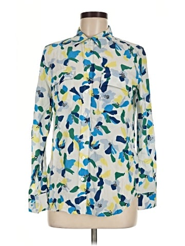 Equipment Long Sleeve Silk Top (view 1)