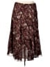 Christopher & Banks 100% Polyester Print Burgundy Formal Skirt Size 16 - photo 1