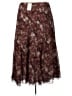 Christopher & Banks 100% Polyester Print Burgundy Formal Skirt Size 16 - photo 2