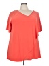 Soft Surroundings Orange Short Sleeve Top Size 3X - photo 1