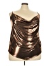 Torrid Metallic Gold Sleeveless Top Size 4X Plus (4) - photo 1