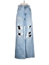 Zara 100% Cotton Graphic Blue Jeans Size 4 - photo 1