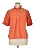 Talbots Orange Short Sleeve Button-Down Shirt Size XL - photo 1