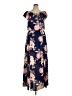 premier amour Floral Blue Casual Dress Size 14 - photo 1